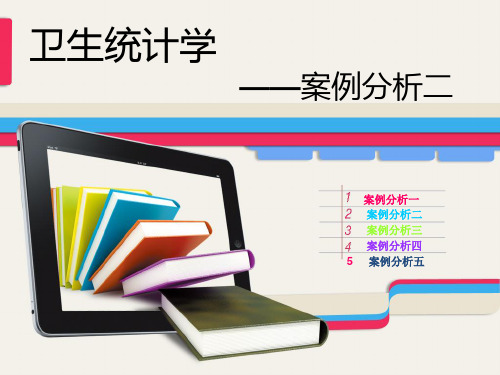 医学统计学案例分析40258精品PPT课件