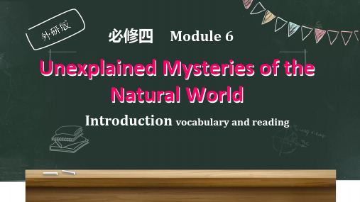 外研版高一英语必修Module 6   Introduction and Vocabulary(24张PPT)