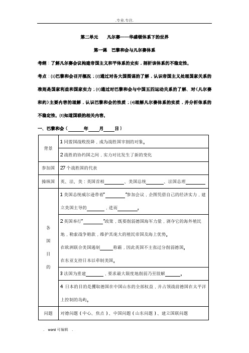 凡尔赛_华盛顿体系下的世界