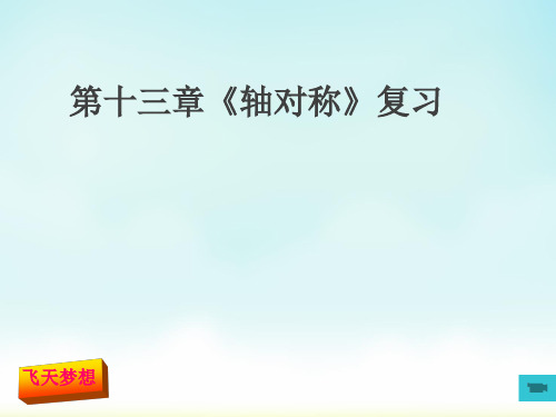 人教版八年级上册数学《轴对称》复习课件