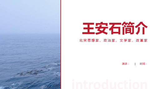 王安石简介-王安石介绍王安石人物简介PPT(经典版)
