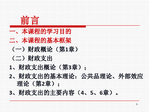 大学期末财政学课件期末复习资料试卷(5)