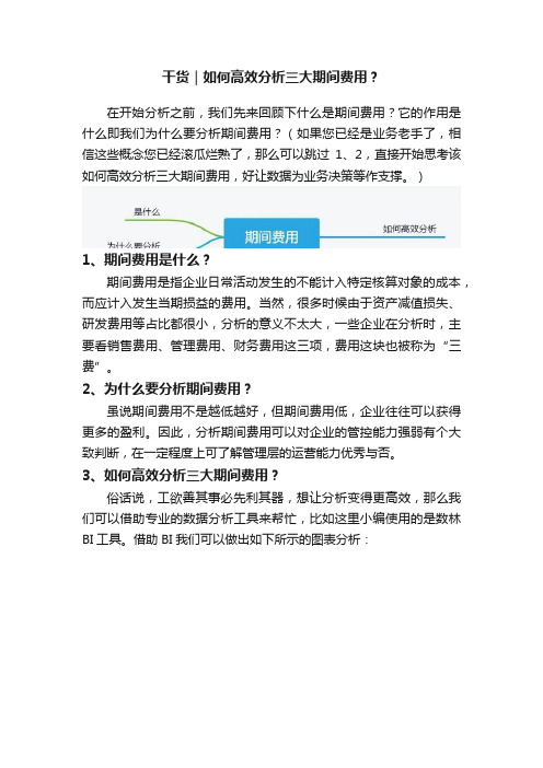 干货｜如何高效分析三大期间费用？