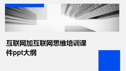 2024版互联网加互联网思维培训课件ppt大纲