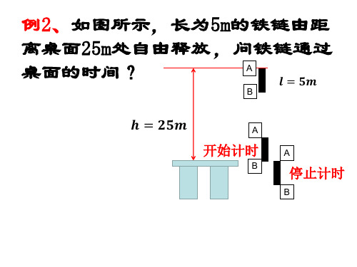 自由落体运动习题