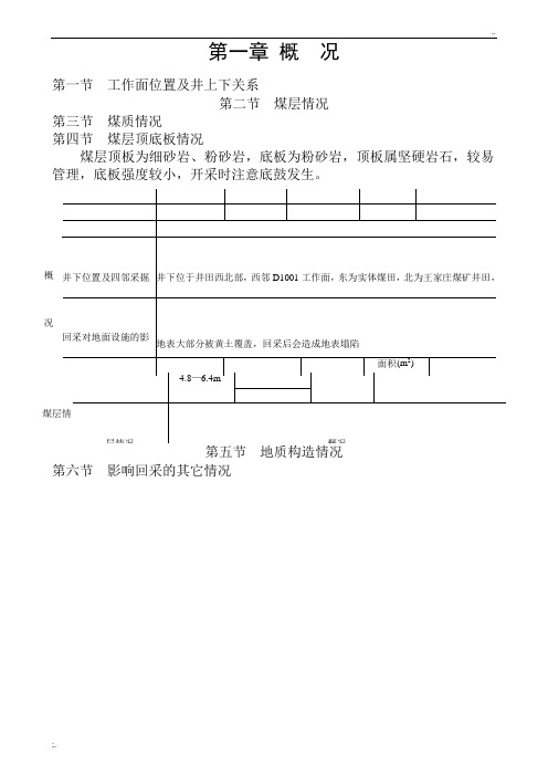 综采工作面作业规程