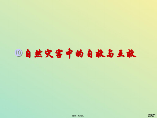 地理选修ⅴ人教新课标自然灾害中的自救与互救课件(与“地震”有关文档共20张)