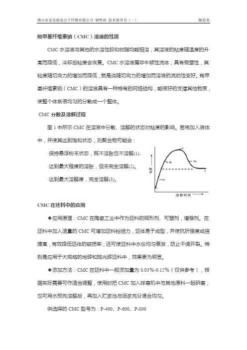 陶瓷使用指导书 CMC