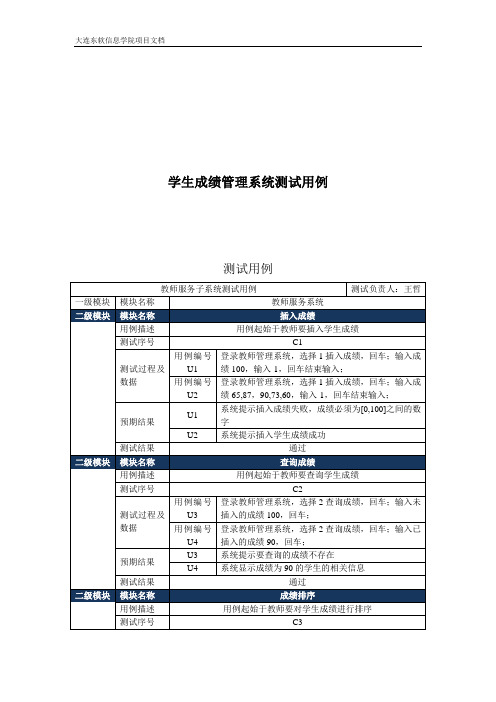 5-学生成绩管理系统测试用例