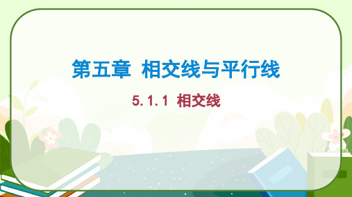 相交线教学课件-人教版七年级数学下册