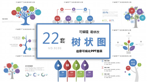 _可编辑ppt信息图表树状图