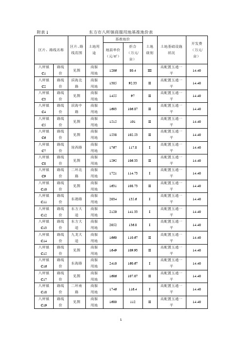 海口市城镇土地定级及基准地价更新评估技术报告