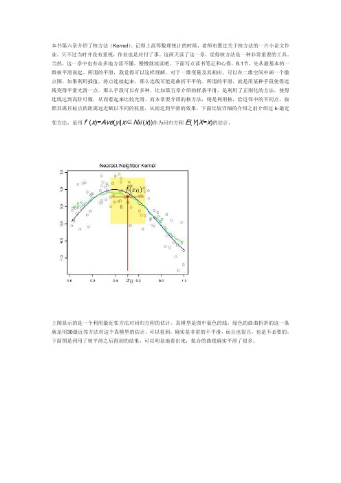 本书介绍了核方法Kernel记得上高等数理统计