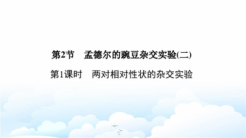 高中生物必修二优质课件：1.2.1 两对相对性状的杂交实验