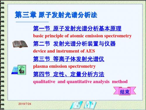 仪器分析—原子发射光谱分析法课件