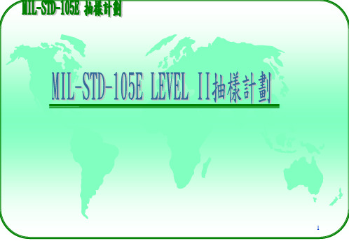 MIL-STD-105E LEVEL II抽样计划