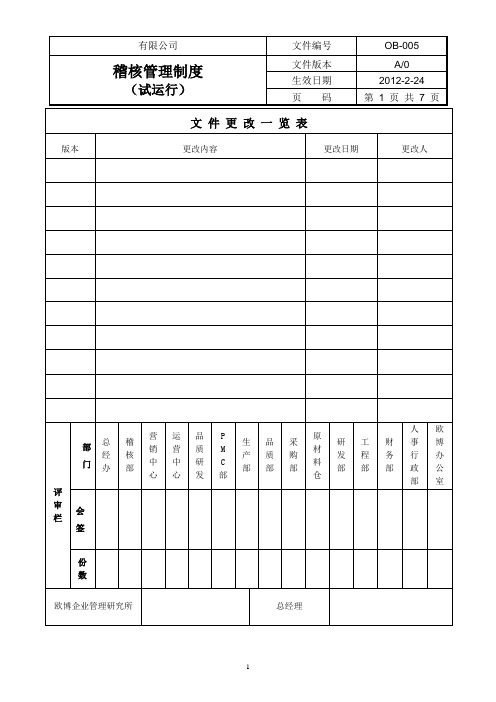 稽核管理制度(新)