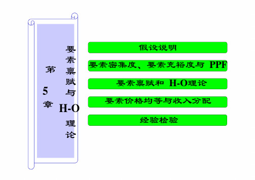 第五章_要素禀赋与H-O理论