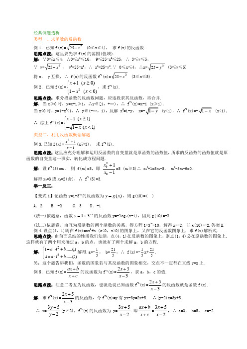 指数函数与对数函数关系的典型例题