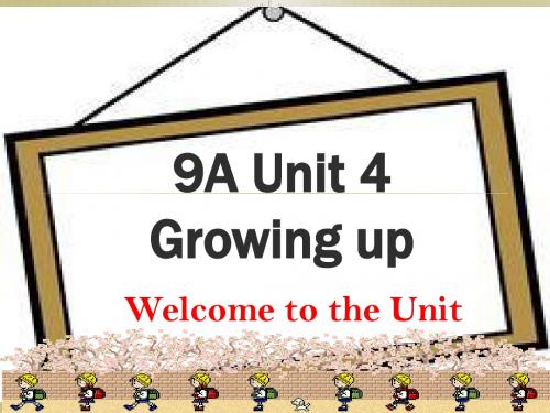 译林九上 unit 4 Welcome