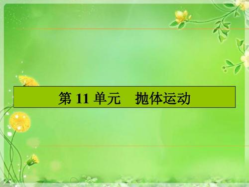 【湘教考苑】2016届高三(人教版)一轮复习物理-第4章课件 11单元