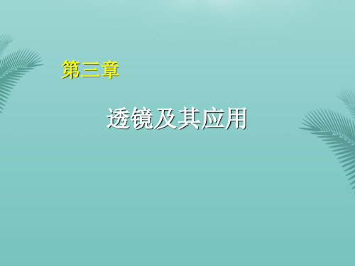 【全版】透镜及其应用[]推荐PPT