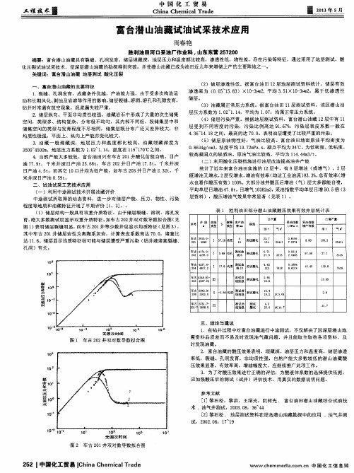 富台潜山油藏试油试采技术应用