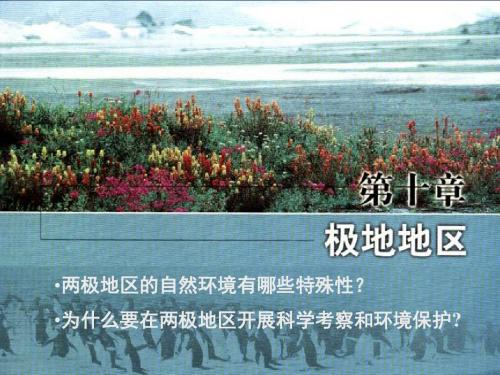 人教版七年级下册第十章极地地区第一课课件