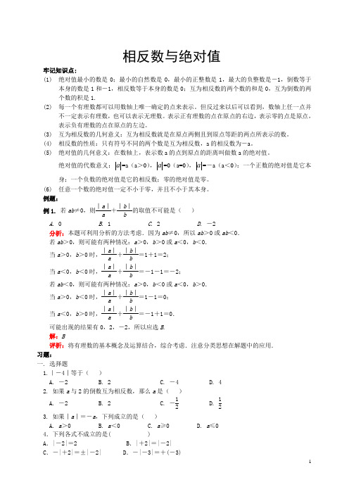 相反数