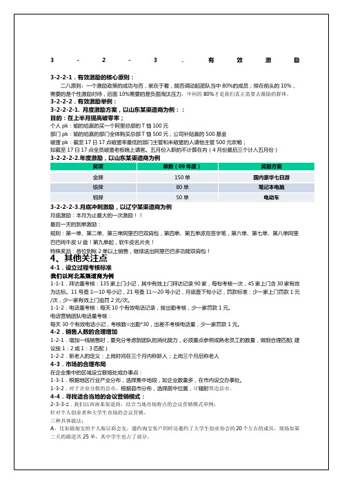 阿里巴巴销售人员薪酬制度