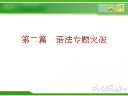 2013年中考英语复习方案课件(第2篇语法专题突破)新目标[1]