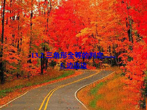 八年级数学上册 第13章 全等三角形13.2 三角形全等的判定 5边边边课件