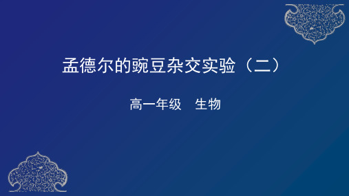 孟德尔的豌豆杂交实验(二)PPT讲课课件