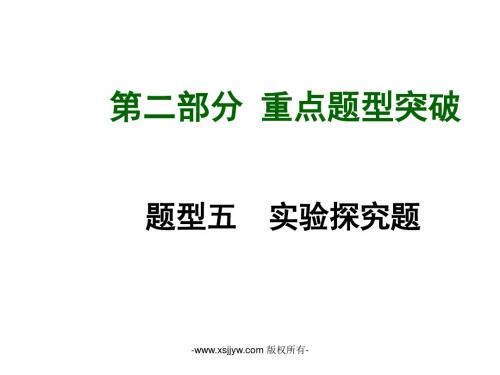 2015新课标版中考化学总复习 第二部分 重点题型突破题型五常见的化学计算