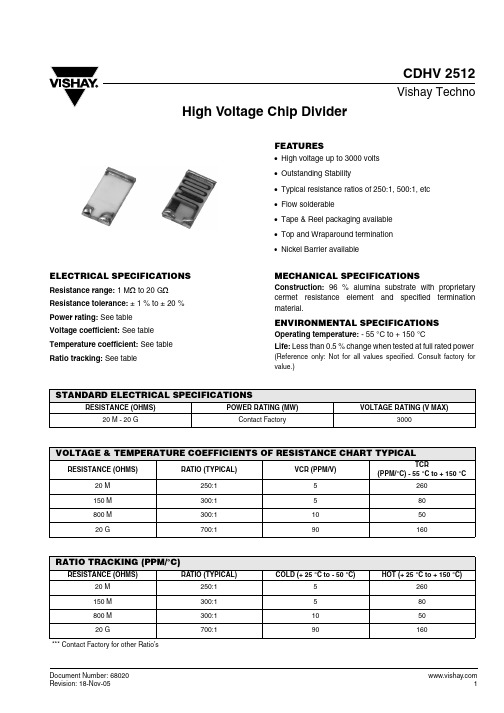 CDHV2512BD2005H2500GE1中文资料