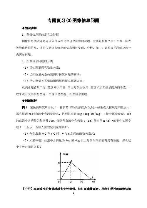 专题复习(3) 图像信息问题(含答案)-
