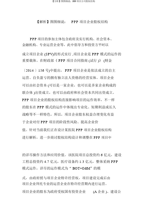 【分析】图图细说：PPP项目公司股权结构