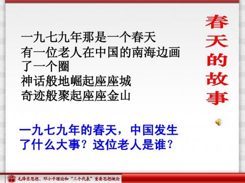 第七章_社会主义改革和对外开放