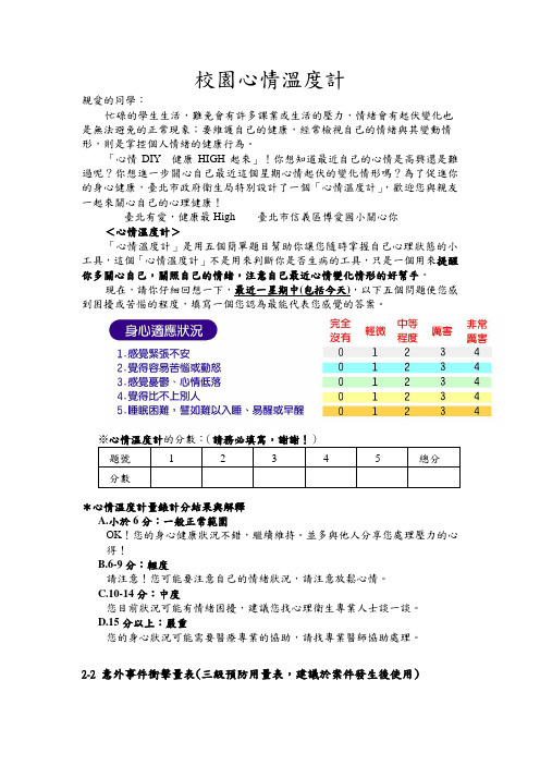 校园心情温度计-博爱国小