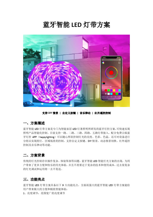 蓝牙智能LED灯带方案