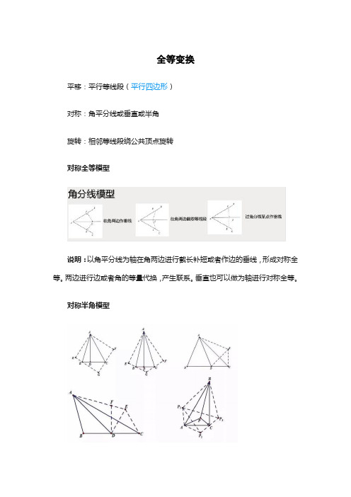 中考数学精读-全等变换