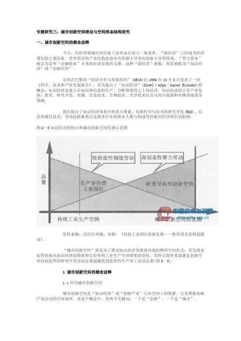 城市创新空间理论与空间形态结构研究