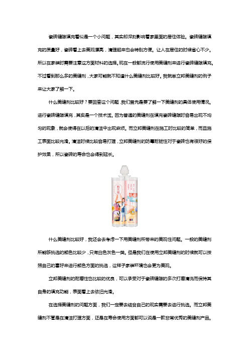 什么美缝剂比较好,选择立邦最放心