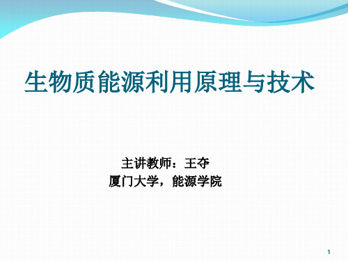 生物质能课件——第八章 生物质气化