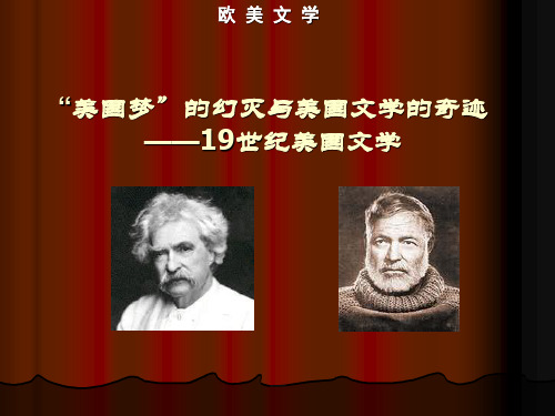 19世纪美国文学