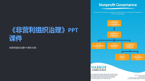 《非营利组织治理》课件