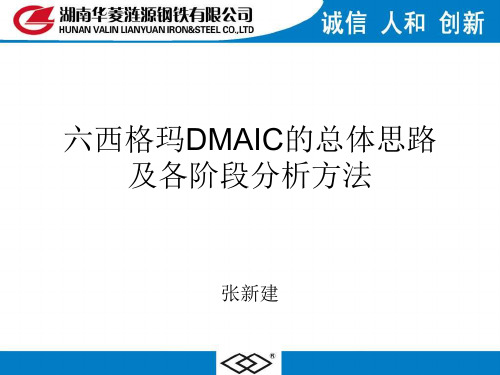 6σDMAIC的总体思路及各阶段分析方法(DM)