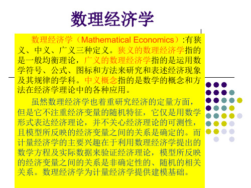 数理经济学