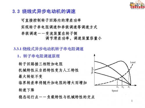 第3章 第3节 绕线式异步电动机的调速