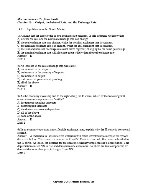 布兰查德宏观经济学第七版第7版英文版chapter  (19)